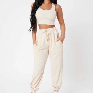 2 piece tan shein set